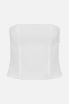 Tailored Strapless Bodice - White